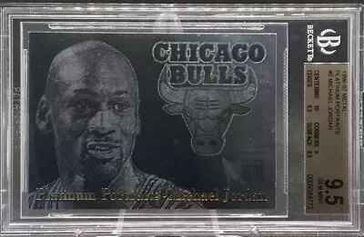 1996-97 Fleer Metal Michael Jordan Platinum Portraits #5 BGS 9.5 Gem Mint Pop 36 • $4999.99