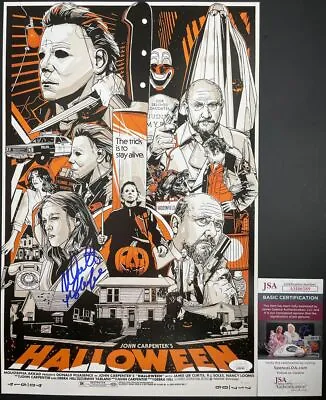 Nick Castle Signed Halloween 11x17 Poster E Autograph Michael Myers JSA COA • $84.95