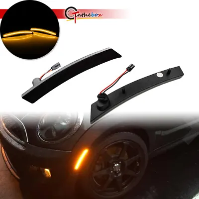 For MINI Cooper R50 R52 R53 02-08 LED Front Amber Side Marker Lights Smoked Lens • $24.99