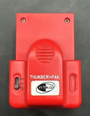 Red Fire Nyko Thunder Pak  (Nintendo 64 N64) Tested Works  • $22.99