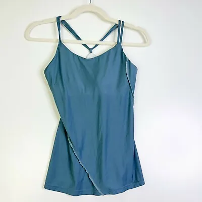 Mountain Hardwear Womens Teal Activewear Scoop Neck Spaghetti Strap Tank Top XS • $15.98