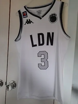 £19.99 • Buy London Lions, Kappa, Basketball Jersey, 3 Lockhart. Large New White. Bbl, Vest