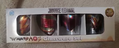 Justice League DC Glassware Set Shot Glasses Batman Superman The Flash  • $12.99