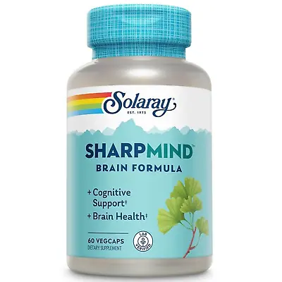 Solaray SharpMind Cognitive Support Formula | 60 VegCaps • $21.99