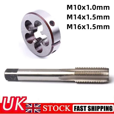 M10x1 M14x1.5 M16x1.5mm Metric Tap And Die Set HSS Machine Thread Tap Round Die • £6.48