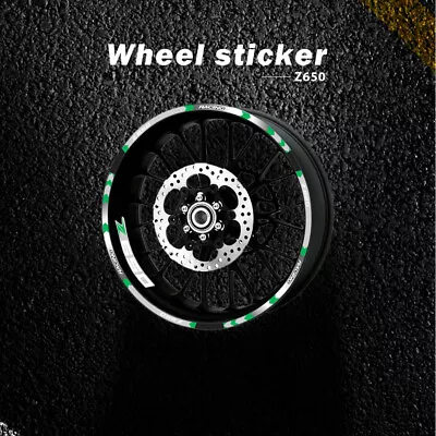 Wheel Ring Sticker Reflective Inner Decals For KAWASAKI Z650 Z 650 17-20 • £18.37