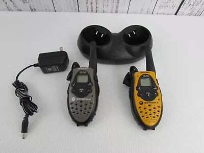 Motorola Talkabout T5710 Walkie Talkies With Dock Station New Batteries • $36