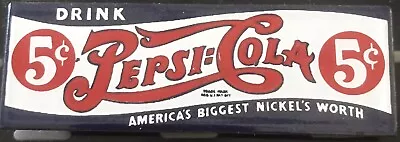 Vintage 1991 Pepsi Cola 5 Cent Collectible Refrigerator Locker Magnet • $16.86