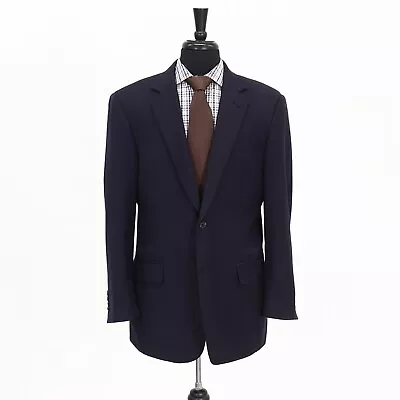 Jos. A. Bank 42R Navy Sport Coat Blazer Jacket HB 2B Wool • $59.99