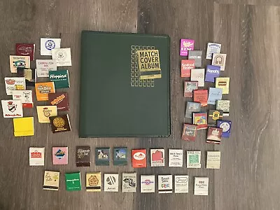 Vintage Match Cover Album W/ 56 Matchbook Covers And Lot Of 50 Matchbooks • $35