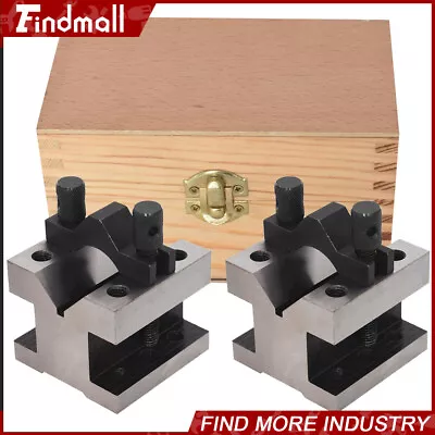 1Set 2-3/8 X 2-3/8 X 2 Inch V Block & Clamp Multi-use Gauge Gage Machinist Tool • $43.96