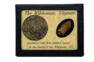 Civil War Bullet Relic From The Battle Of Wilderness VA With Display Case & COA • $19.89