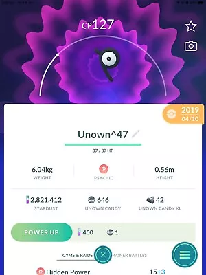 $2.99 • Buy ✨  Pokemon  ✨  UNOWN Letters  ✨  NON SHINY  ✨  TRADE  ✨  GO  ✨