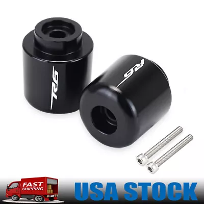 CNC Anti-Vibration Handle Bar End Grip Ends Cap Plug For YAMAHA YZF R6 2006-2020 • $21.24