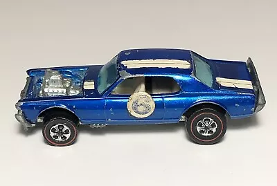 Vintage 1969 Hot Wheels Redline Nitty Gritty Kitty Blue Diecast Model Car 1/64 • $59.99