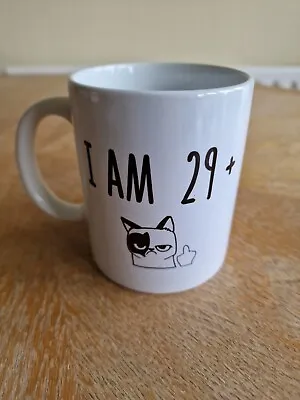 I Am 29 + One Middle Finger Funny Novelty Coffee Mug Dog 30th Birthday Gift • £7.99