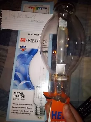 Hortilux  1000W Metal Halide Light Lamp Bulb Brand New Unused • $55