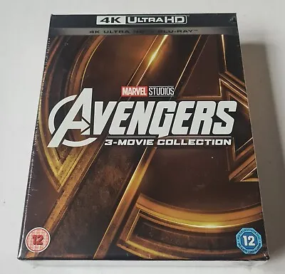 AVENGERS - 3 Movie Collection 4K Ultra HD BLU RAY NEW AND SEALED • £24.99