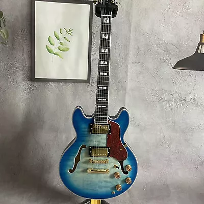 ES339 Blue Quilted Maple Top Beautiful Electric Guitar Maple Body 6 Strings • $158.07
