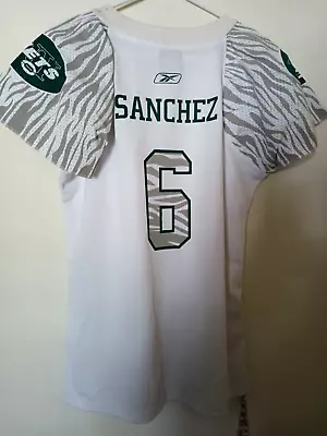 New York Jets Mark Sanchez Throwback Jersey Women's Large Reebok New W/Tags • $25