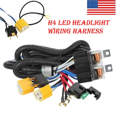 H4 LED Headlight Brightness Intensifier Wiring Harness For Chevrolet Monte Carlo • $12.98