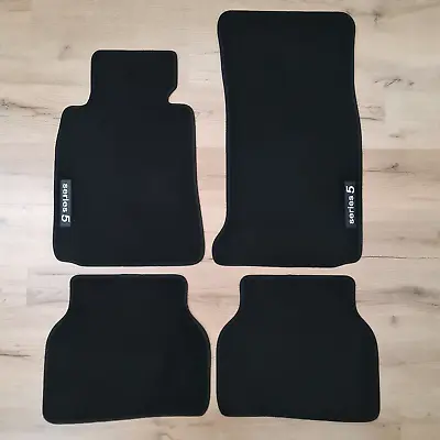 Car Floor Mats Velour For BMW 5 E39 1996 2003 Carpet Black Waterproof All Season • $48.79