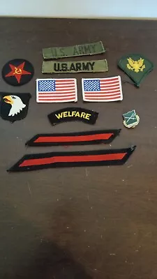 Lot Of Military Patches And Lapel Pin • $14