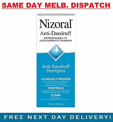 Nizoral A-D Anti-Dandruff Shampoo 1% - Seborrheic Dermatitis Treatment 200mL NEW • £10.69