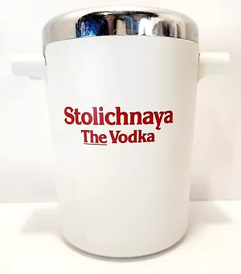 Vintage Stoli Stolichnaya Russian Vodka Ice Cooler Bucket With 4  Ice Packs • $44