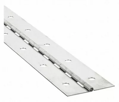 Stainless Steel Continuous Piano Hinge 2  X 48  Full Surface Non-removable Pin. • $51.99