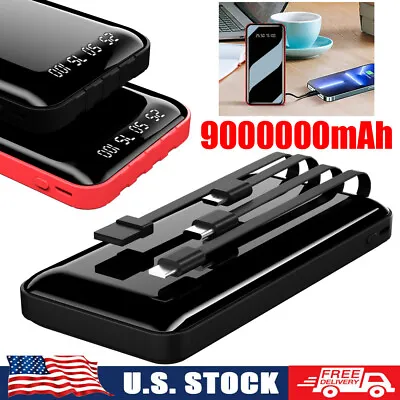 90000000mAh Power Bank Backup External Battery Pack Charger For Cell Phone 4-USB • $15.10