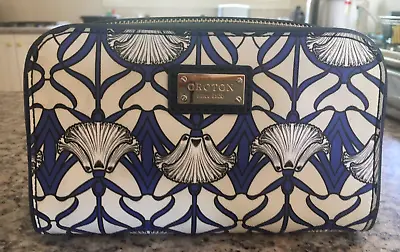 $124.99 • Buy Brand New - Beautiful Oroton Blue & White Patterned Deco-Style Clutch Bag