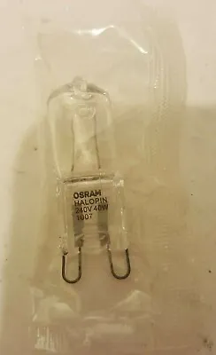 £1.40 • Buy OSRAM 40W G9 CLEAR HALOGEN HALOPIN BULB 65940 400lm OVEN COOKER MICROWAVE LAMPS