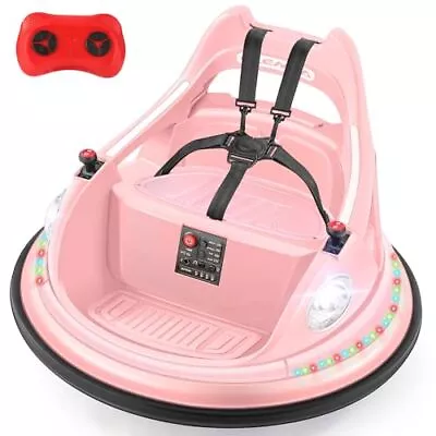  Bumper Car For Kids1.9mph Max12V Toddler Ride On Toys With Remote Pink • $178.80