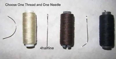 Choose 1 Hair Weaving Sewing Thread For Hair Extensions And One Sewing Needle   • £2.35