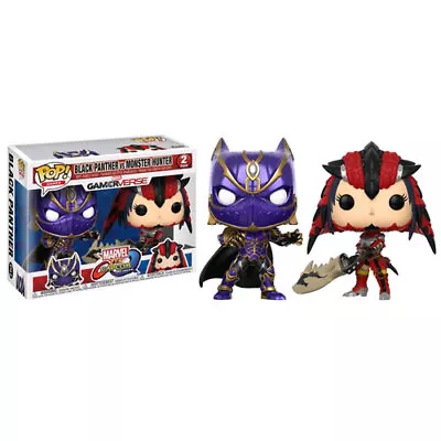 Marvel Vs Capcom: Infinite - Black Panther & Monster Hunter Pop! Vinyl Figures • $45.85