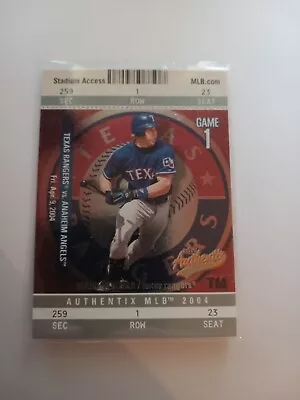 2004-RANGERS-Fleer Authentix-Mark Teixeira #4 • $1