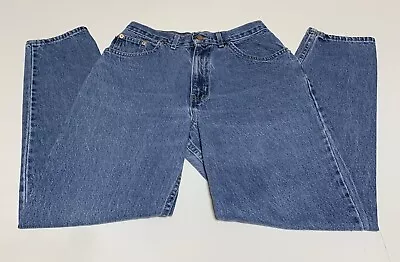 Vtg Chic Denim Mom Blue Jeans Size 8 28x29 High Waisted Tapper Leg • $18.73