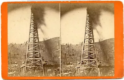 Pennsylvania Oil Region: Flowing Wells ~1880 Detlor & Waddell (Bradford) D483 • $23.97