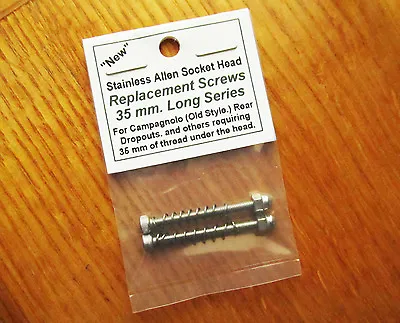 Replacement Allen Head. Long Series (35mm.) Stainless Dropout Adjuster Screws • $16