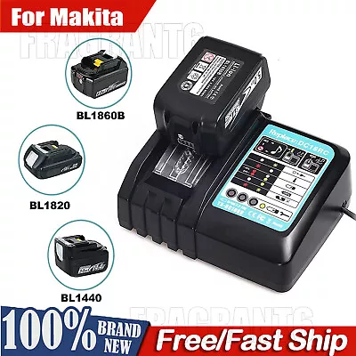 DC18RC Battery Charger For Makita 14.4V-18V BL1860 BL1850 BL1840 BL1830 Battery • $28.99