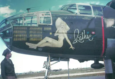 New 6 X 4 Photo Ww2 Usaaf B 24 Nose Art 2 • $1.87