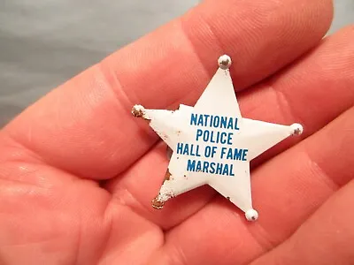 Vintage  National Police Hall Of Fame Marshall  Star Pin • $14.99