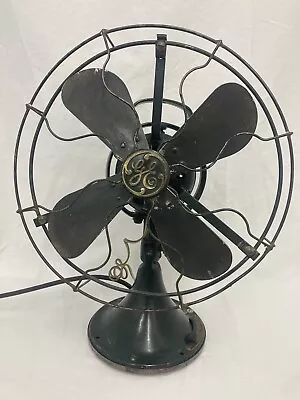 Vintage General Electric 4 Blade AOU AK1 Oscillating/Tilt Fan -Works Great! • $275