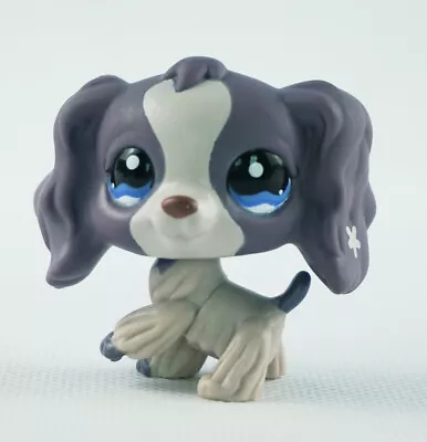 £10.99 • Buy Littlest Pet Shop LPS #1209 Blue Eyes Kids Toys Rare Purple Cocker Spaniel Dog