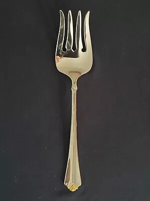 NEW Oneida GOLDEN JULLIARD Cold Meat Serving Fork 8 5/8   Stainless Steel USA • $10