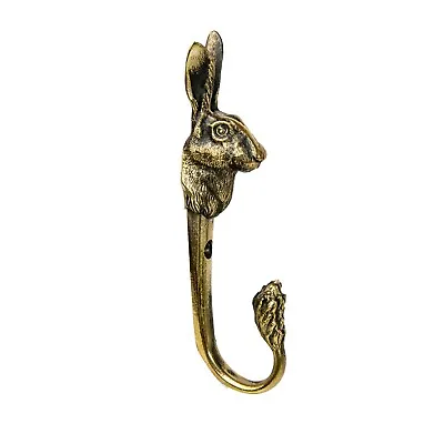 Rabbit Wall Hook Strong Brass Bathroom Towel Hook Nursery Hook. • $36