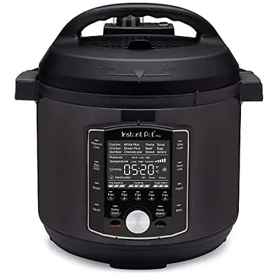 Instant Pot Pro 10-in-1 Pressure Cooker Slow Cooker  Cooker Black 8 Quart • $169.89