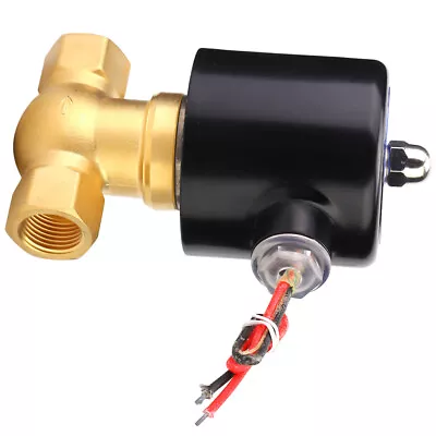 AC110V Steam Solenoid Valve Industrial Brass Female Thread G1/2 For Air Gas Oil • $65.63