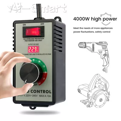 110V/220V Electric Motor Rheostat Variable Speed Controller For Router Fan 4000W • $28.34